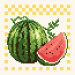 Fruit Pattern G019 Cross Stitch Pattern PDF, Easy Embroidery Chart, DMC 12 Colors, 59 x 59 Stitches, Instant Download