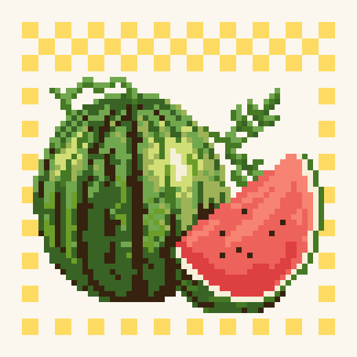 Fruit Pattern G019 Cross Stitch Pattern PDF, Easy Embroidery Chart, DMC 12 Colors, 59 x 59 Stitches, Instant Download
