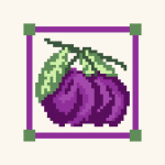 Fruit Pattern G083 Cross Stitch Pattern PDF, Easy Embroidery Chart, DMC 6 Colors, 50 x 50 Stitches, Instant Download